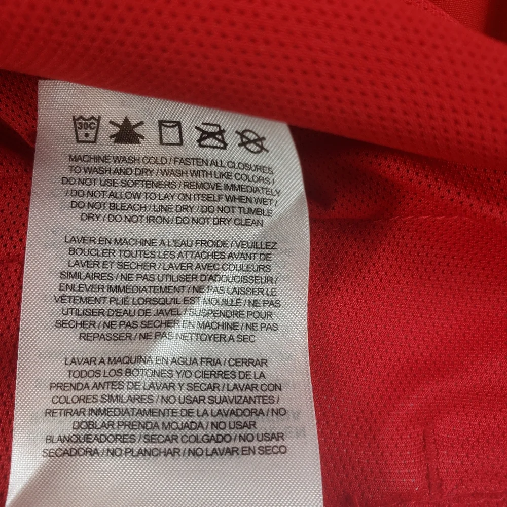 MEN'S NIKE BASEBALL RED 3/4 SLEEVE SMALL - Picture 8 of 10